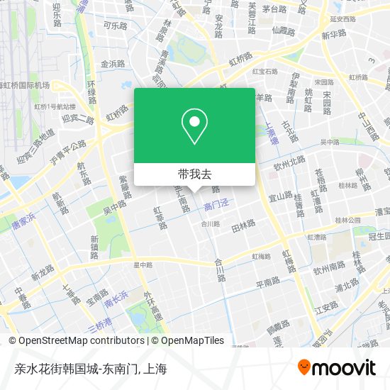 亲水花街韩国城-东南门地图