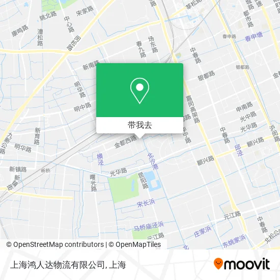 上海鸿人达物流有限公司地图