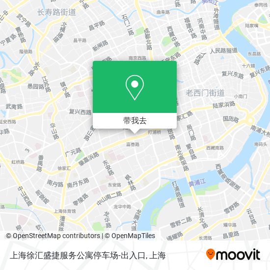 上海徐汇盛捷服务公寓停车场-出入口地图