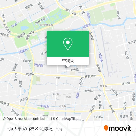 上海大学宝山校区-足球场地图