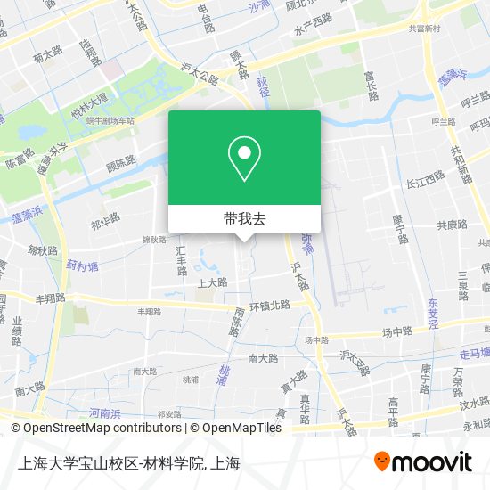 上海大学宝山校区-材料学院地图