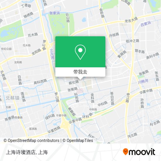 上海诗璨酒店地图