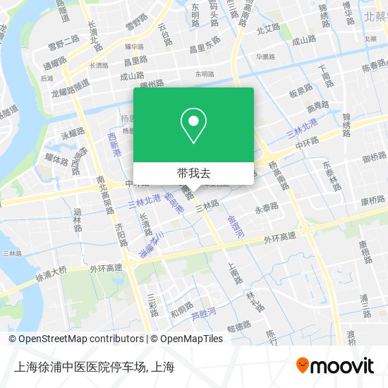 上海徐浦中医医院停车场地图