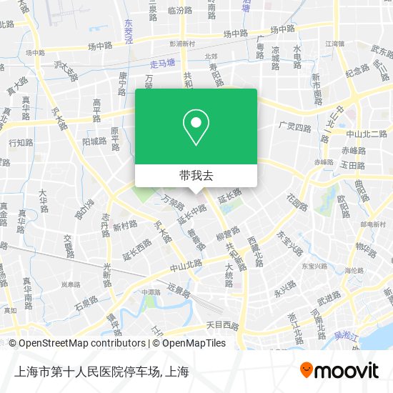 上海市第十人民医院停车场地图
