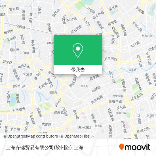 上海卉锦贸易有限公司(胶州路)地图