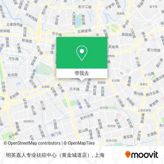 明英嘉人专业祛痘中心（黄金城道店）地图