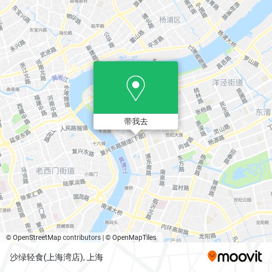沙绿轻食(上海湾店)地图