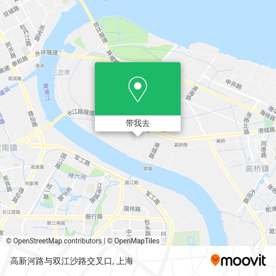 高新河路与双江沙路交叉口地图