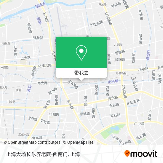 上海大场长乐养老院-西南门地图