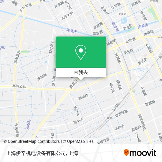 上海伊辛机电设备有限公司地图