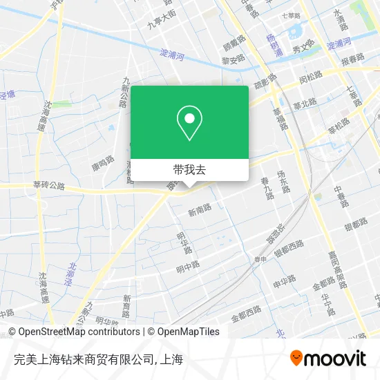完美上海钻来商贸有限公司地图