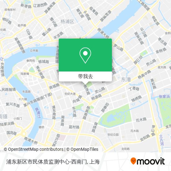 浦东新区市民体质监测中心-西南门地图