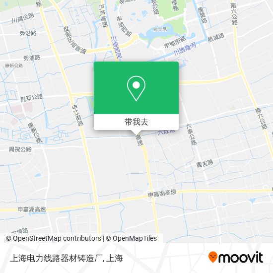 上海电力线路器材铸造厂地图