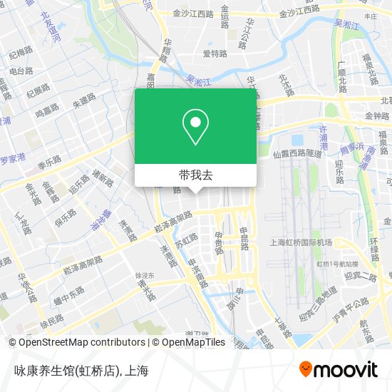 咏康养生馆(虹桥店)地图
