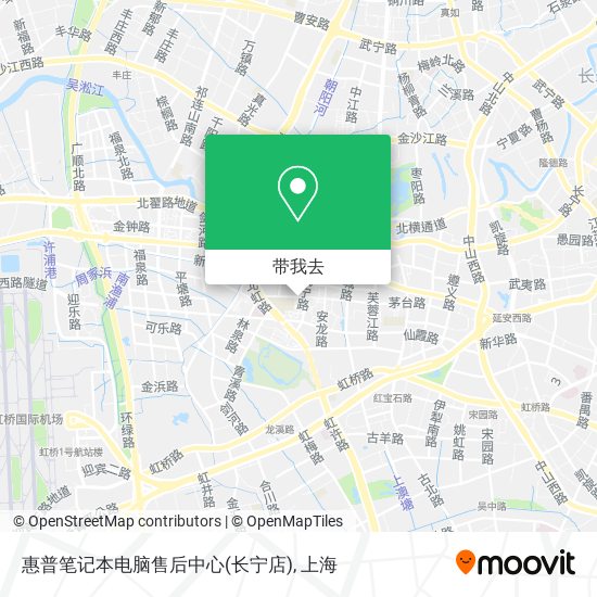 惠普笔记本电脑售后中心(长宁店)地图