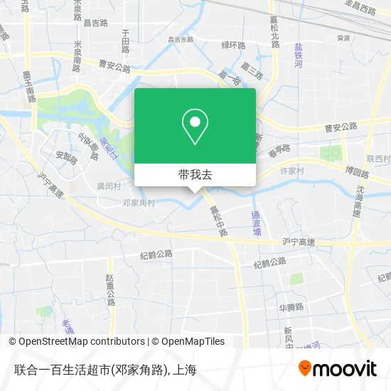 联合一百生活超市(邓家角路)地图