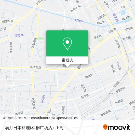 满月日本料理(棕榈广场店)地图