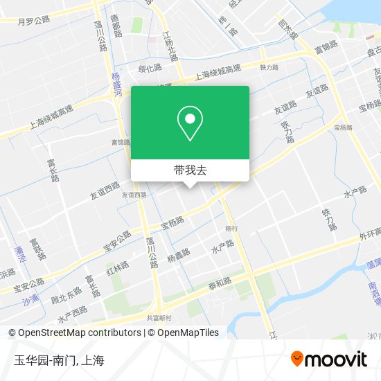 玉华园-南门地图