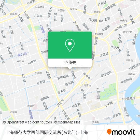 上海师范大学西部国际交流所(东北门)地图