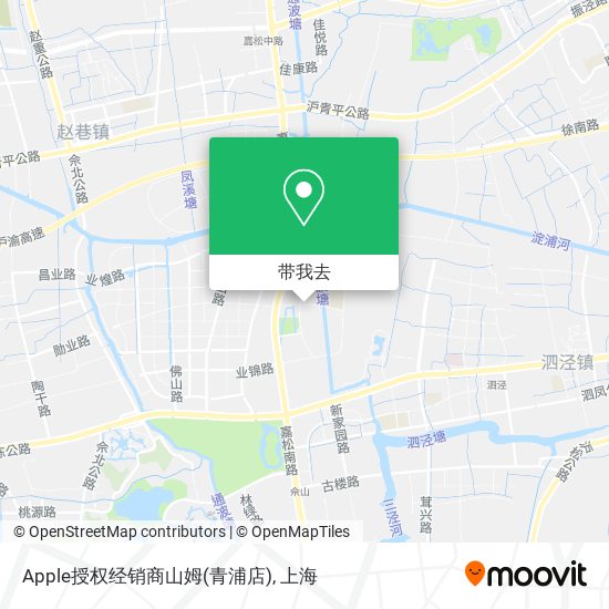 Apple授权经销商山姆(青浦店)地图