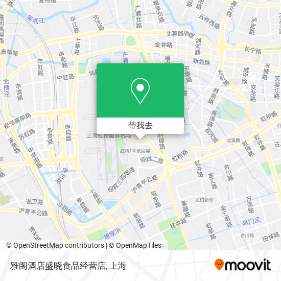 雅阁酒店盛晓食品经营店地图