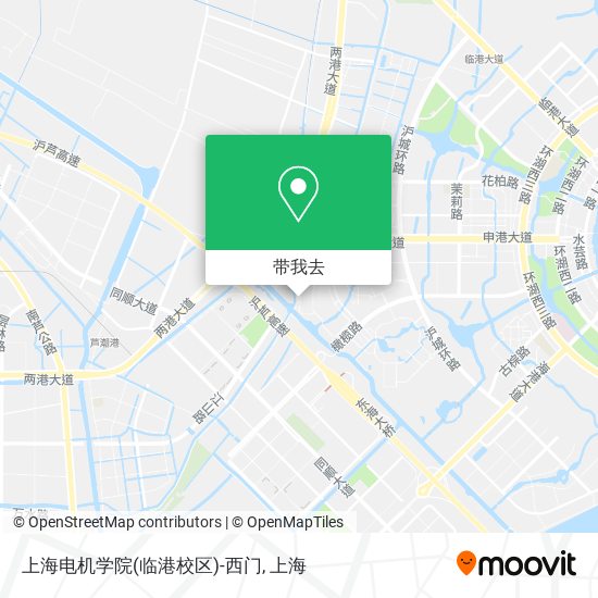 上海电机学院(临港校区)-西门地图