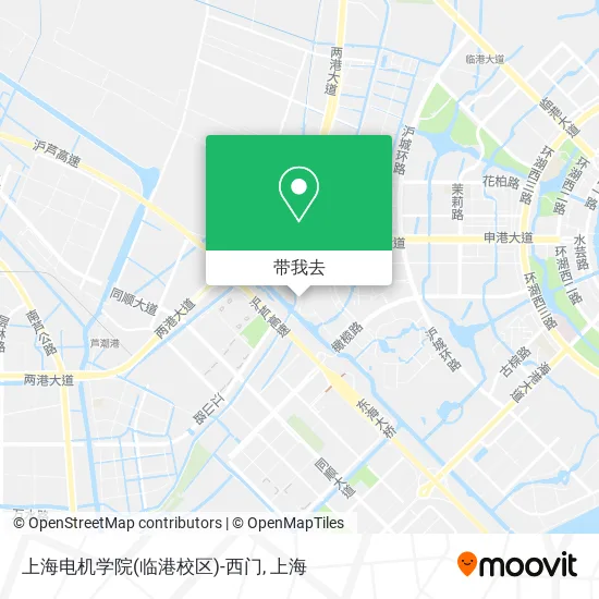 上海电机学院(临港校区)-西门地图