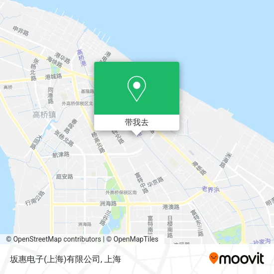 坂惠电子(上海)有限公司地图