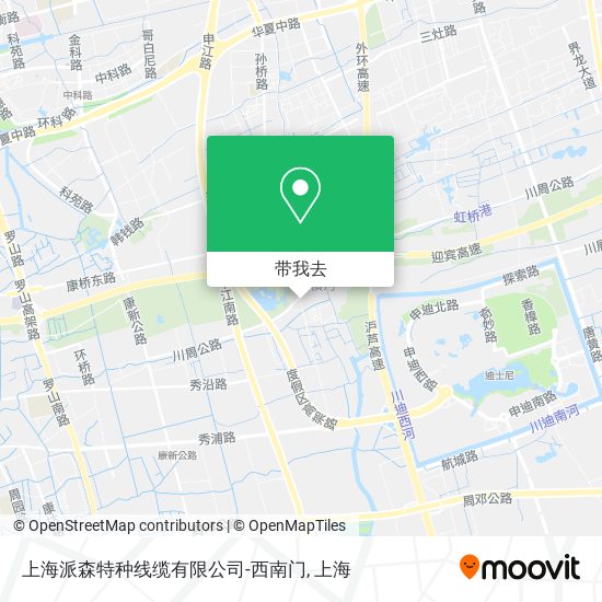 上海派森特种线缆有限公司-西南门地图
