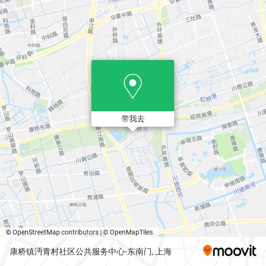 康桥镇沔青村社区公共服务中心-东南门地图