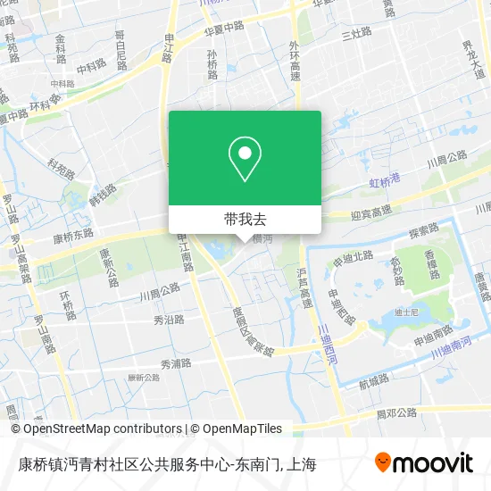康桥镇沔青村社区公共服务中心-东南门地图
