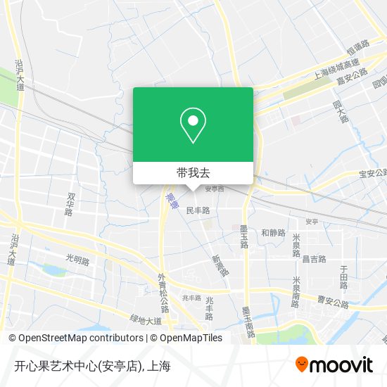 开心果艺术中心(安亭店)地图