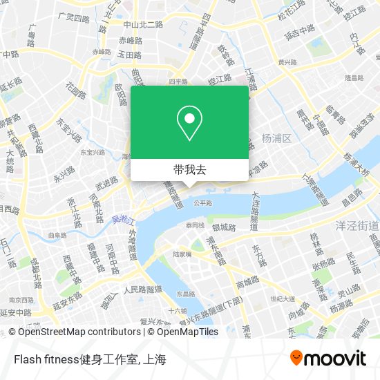 Flash fitness健身工作室地图