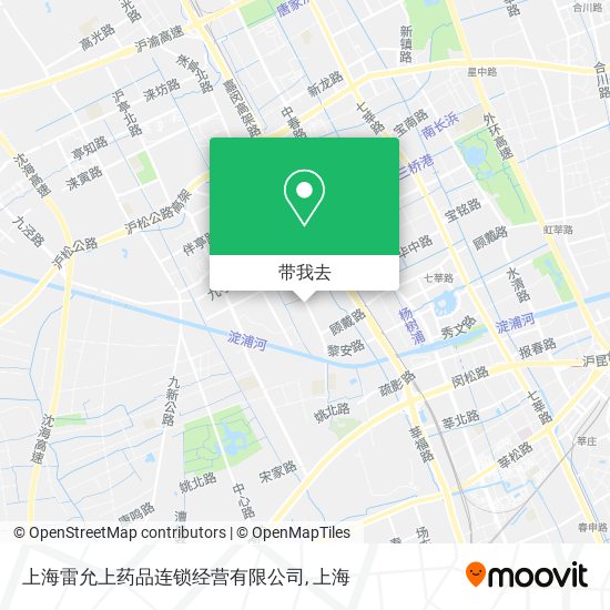 上海雷允上药品连锁经营有限公司地图