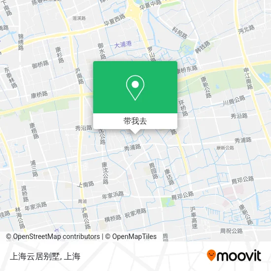 上海云居别墅地图