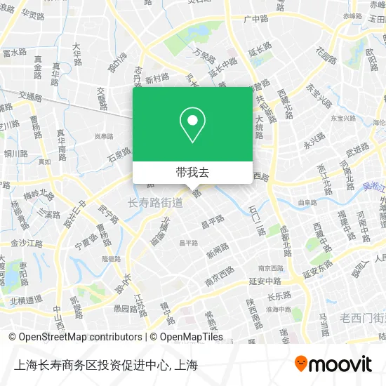 上海长寿商务区投资促进中心地图