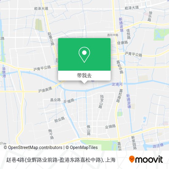 赵巷4路(业辉路业前路-盈港东路嘉松中路)地图