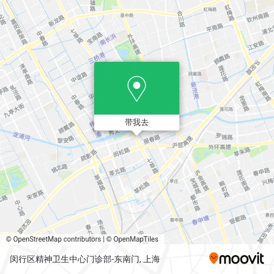 闵行区精神卫生中心门诊部-东南门地图
