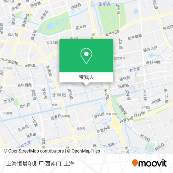 上海恒晨印刷厂-西南门地图