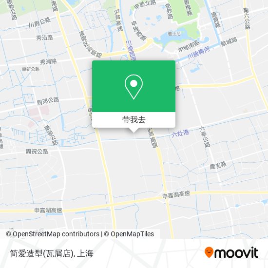 简爱造型(瓦屑店)地图