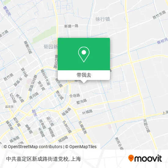 中共嘉定区新成路街道党校地图