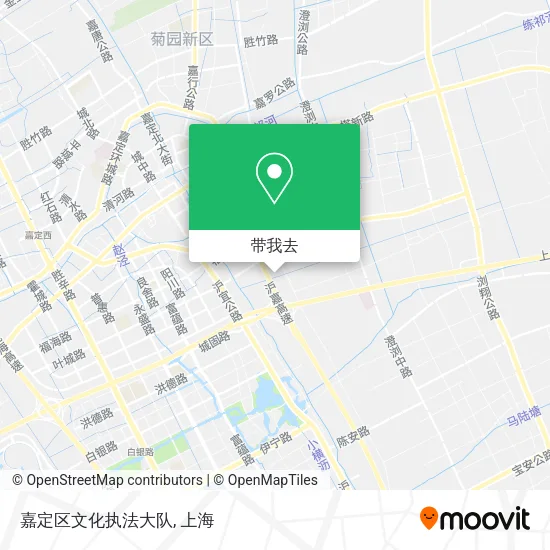 嘉定区文化执法大队地图