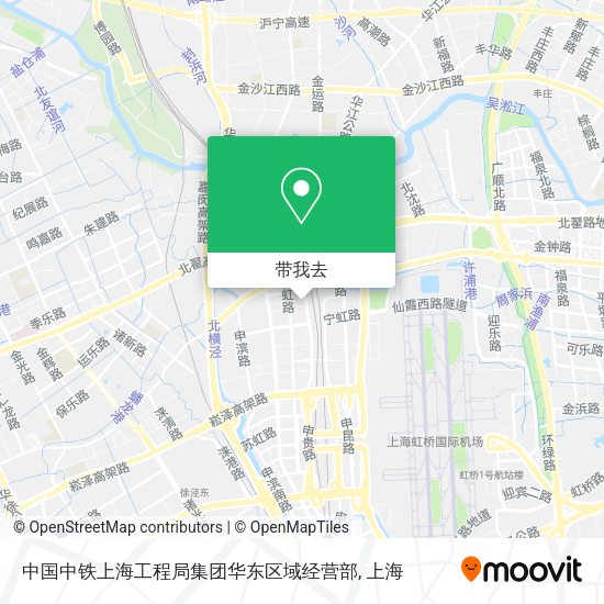 中国中铁上海工程局集团华东区域经营部地图