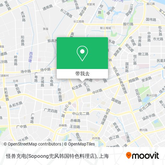 怪兽充电(Sopoong兜风韩国特色料理店)地图