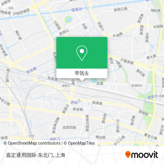 嘉定通用国际-东北门地图