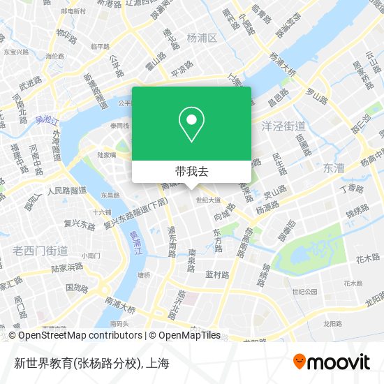 新世界教育(张杨路分校)地图