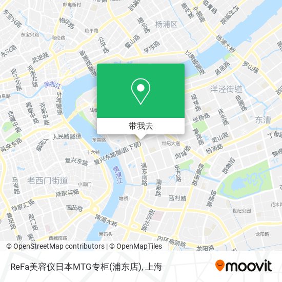 ReFa美容仪日本MTG专柜(浦东店)地图