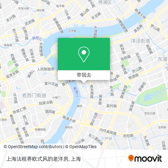上海法租界欧式风韵老洋房地图