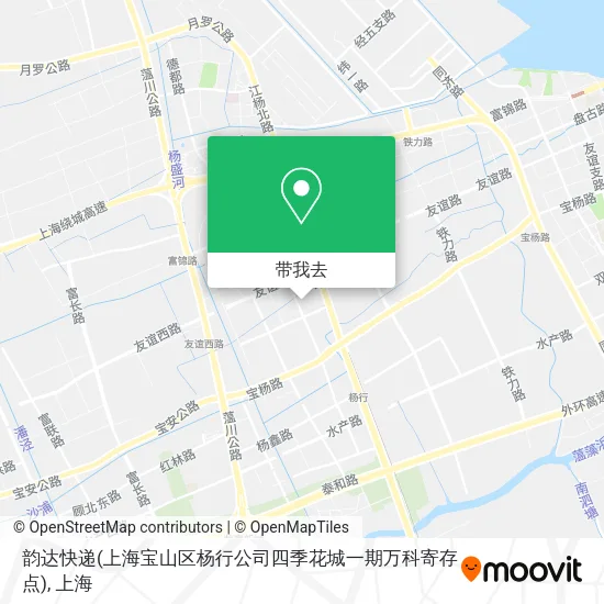韵达快递(上海宝山区杨行公司四季花城一期万科寄存点)地图