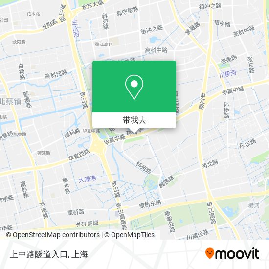 上中路隧道入口地图